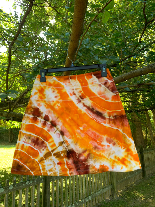 “Stonefruit” upcycled golf skort ~ size S