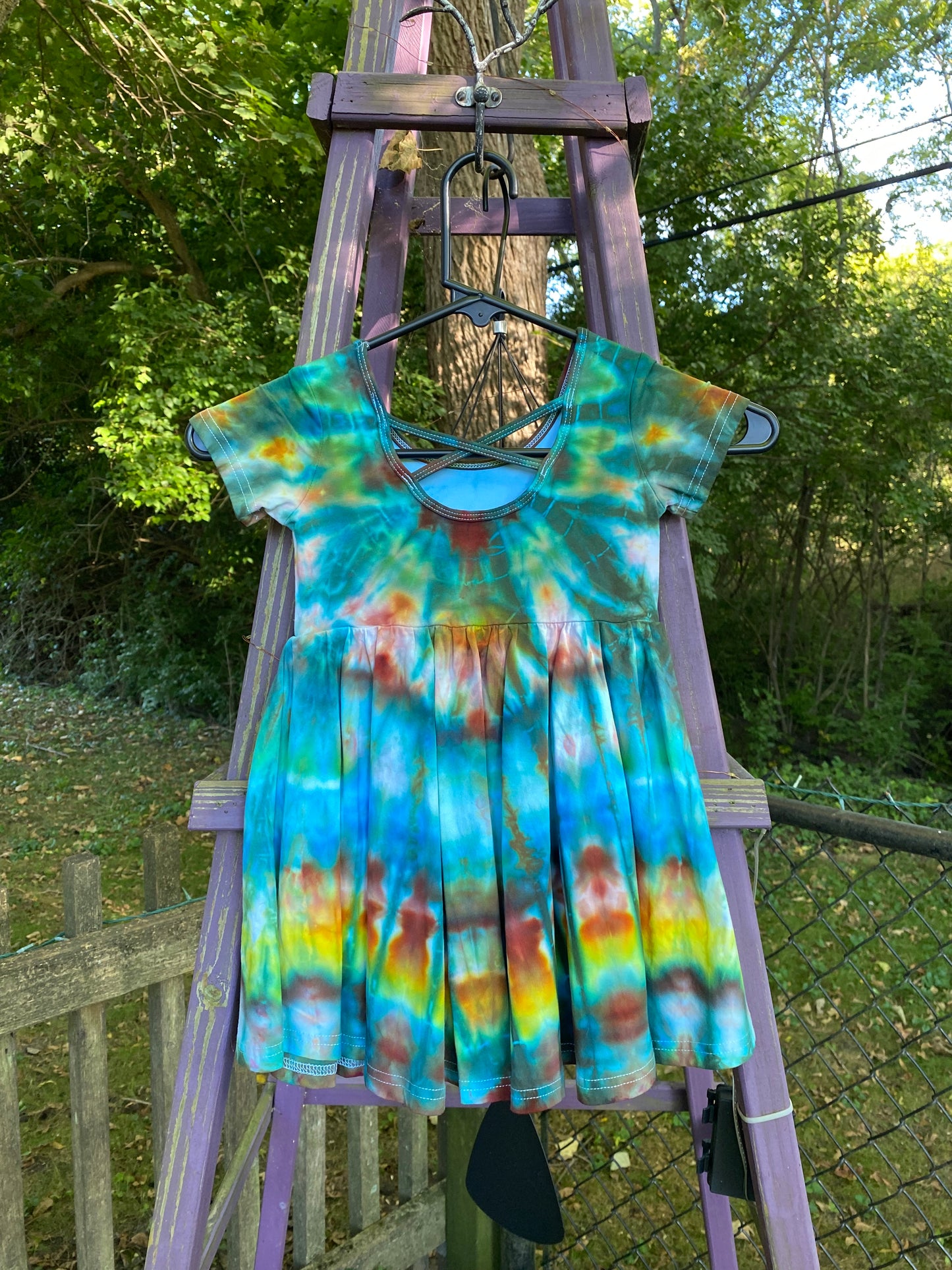 “Rustic Wave” Girls Dress ~ Size 3